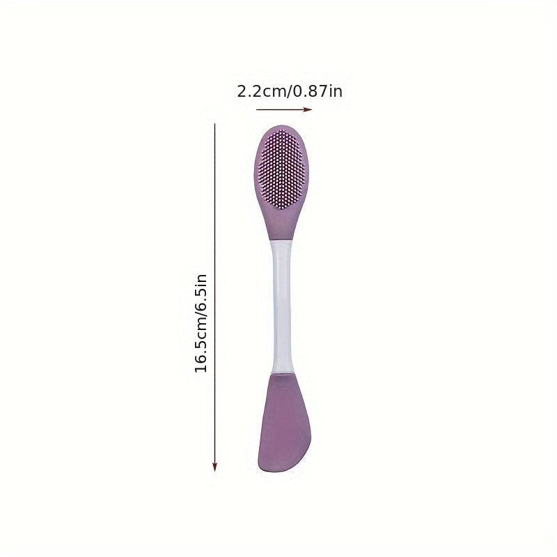 Double Head Mask Brush Silicone Face Wash Brush Mud Film Applicator