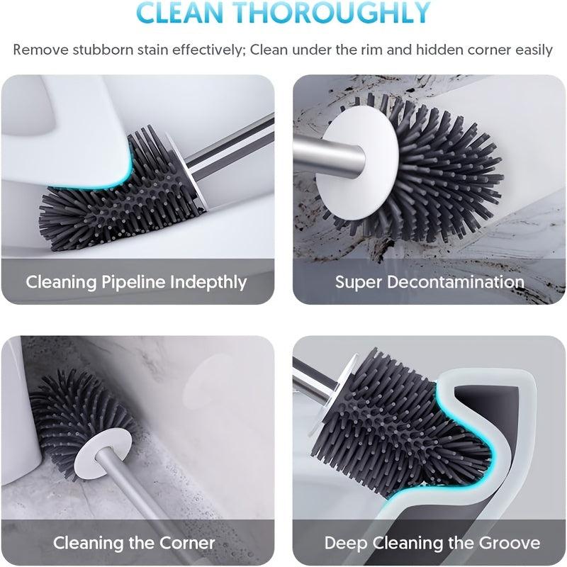 Toilet Brush Set Diatomaceous Mud Soft Bristle