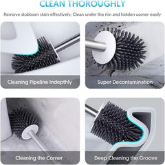 Toilet Brush Set Diatomaceous Mud Soft Bristle