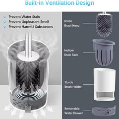 Toilet Brush Set Diatomaceous Mud Soft Bristle