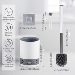 Toilet Brush Set Diatomaceous Mud Soft Bristle