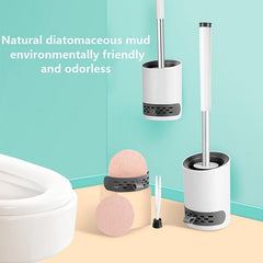 Toilet Brush Set Diatomaceous Mud Soft Bristle
