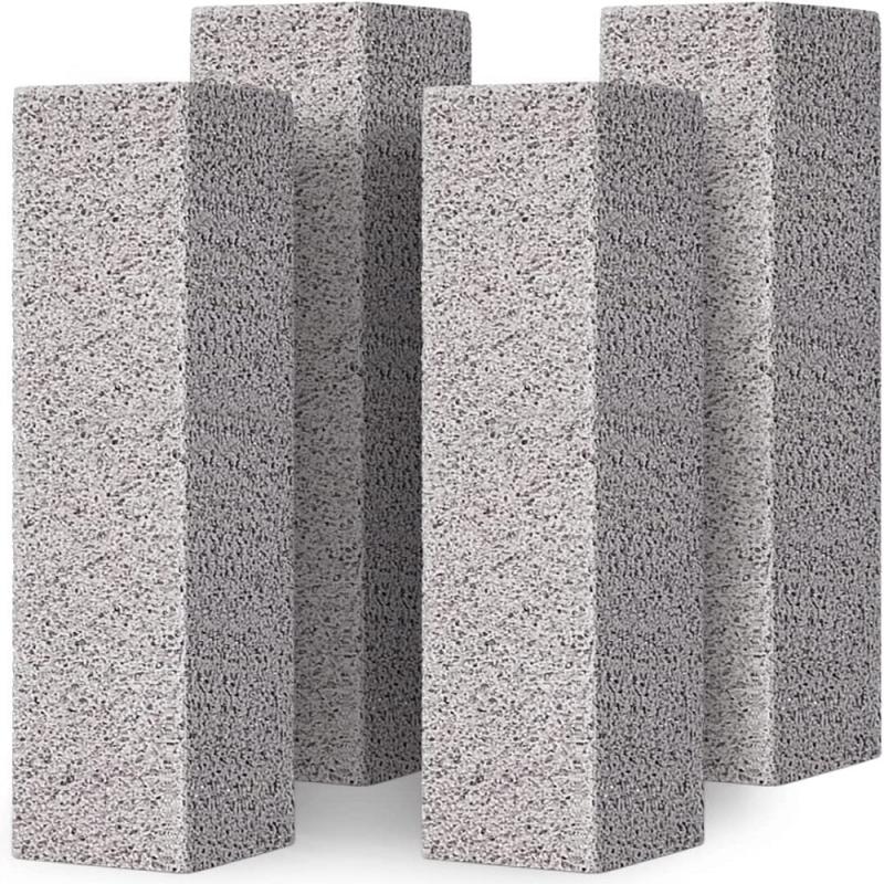 Pumice Toilet Cleaning Brush 6pcs Removes Hard Water Ring, Calcium Scale, Rust