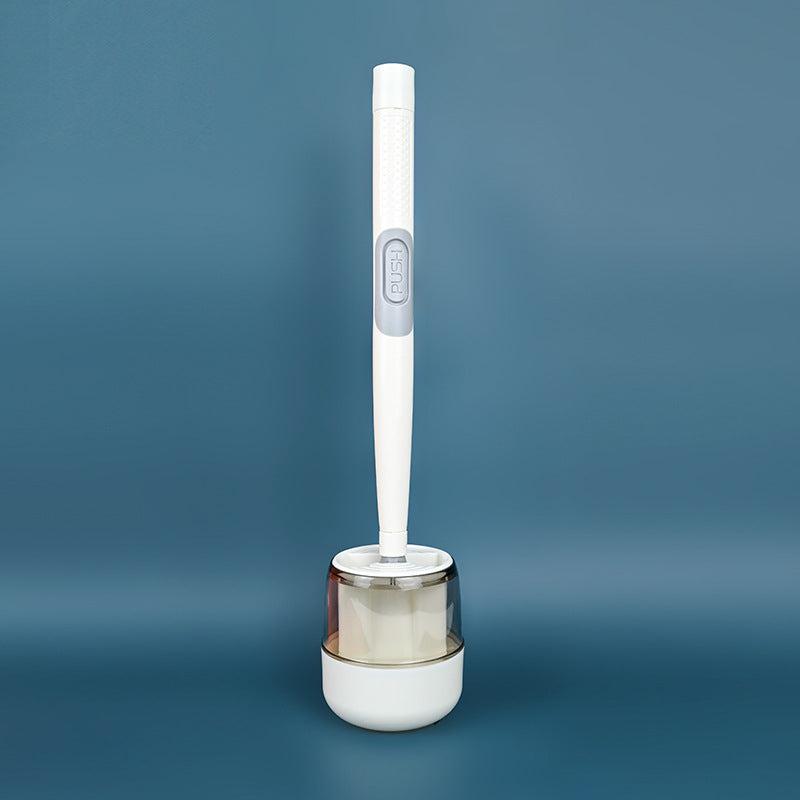 Rubber Toilet Brush & Holder Set for Bathroom Cleaning