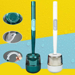 Rubber Toilet Brush & Holder Set for Bathroom Cleaning