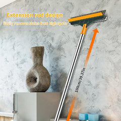 Long Handle Floor Scrub Brush, Removable Cleaning Brush for Kitchen & Bathroom