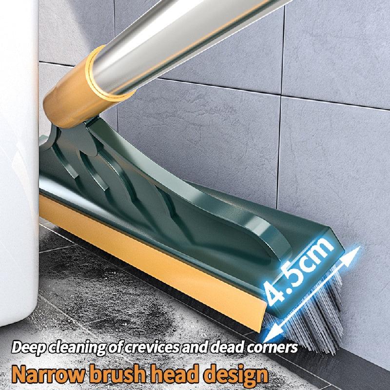 Long Handle Floor Scrub Brush, Removable Cleaning Brush for Kitchen & Bathroom