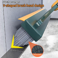 Long Handle Floor Scrub Brush, Removable Cleaning Brush for Kitchen & Bathroom