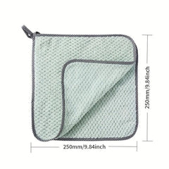 10pcs Coral Velvet Cleaning Cloth Dish Towel Multifunctional Household Rag