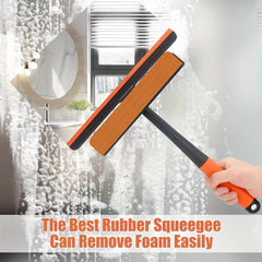 Glass Wiper Window Floor Cleaning Scraper Brush Squeegee
