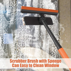 Glass Wiper Window Floor Cleaning Scraper Brush Squeegee