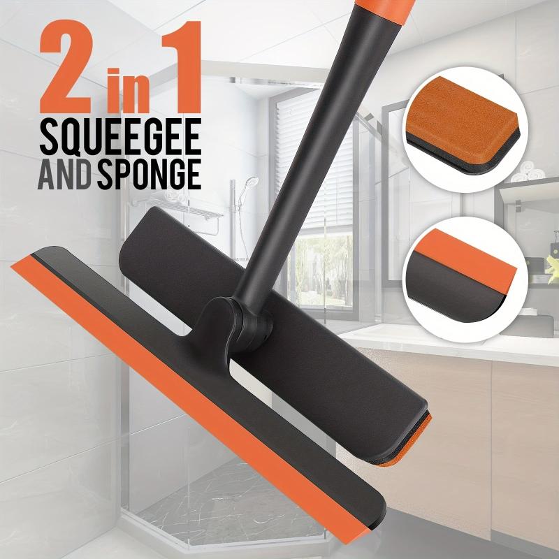 Glass Wiper Window Floor Cleaning Scraper Brush Squeegee