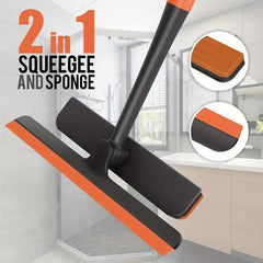 Glass Wiper Window Floor Cleaning Scraper Brush Squeegee