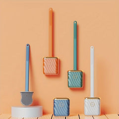 Silicone Toilet Brush Wall Hanging Household Cleaning Brush