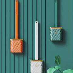 Silicone Toilet Brush Wall Hanging Household Cleaning Brush