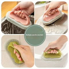 Flexible Cleaning Brush with Comfortable Grip for Bath