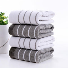 3 Grey/Striped Kitchen Towels 14x14 Soft & Absorbent for Dishes/C
