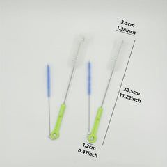 2pcs Bottle Straw Brush 360 Cleaner Set Kitchen Accessories