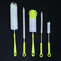5pcs Bottle Cleaning Brush Set Long Handle Cleaner for Narrow Neck Beer Bottles