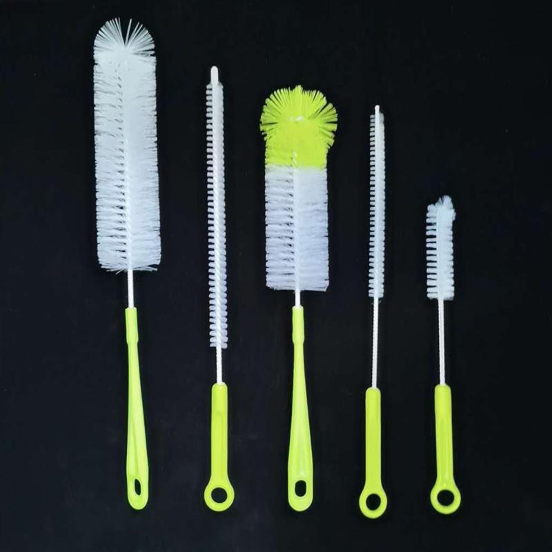5pcs Bottle Cleaning Brush Set Long Handle Cleaner for Narrow Neck Beer Bottles