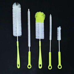 5pcs Bottle Cleaning Brush Set Long Handle Cleaner for Narrow Neck Beer Bottles