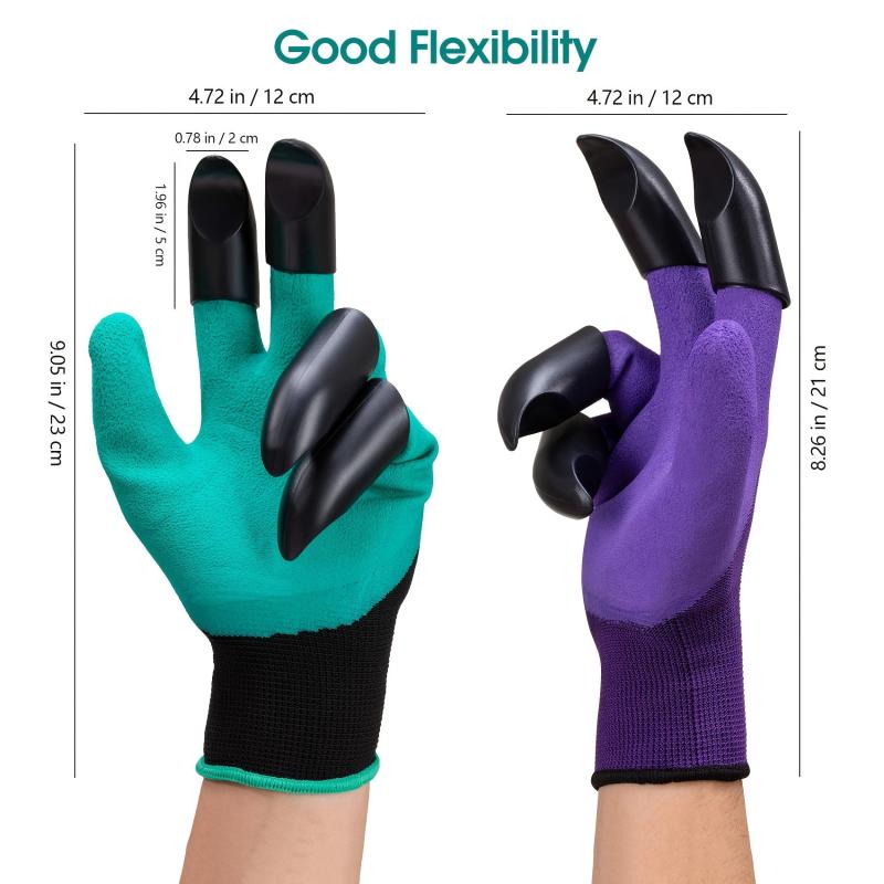 Breathable Waterproof Garden Gloves with Claws for Women Gardeners