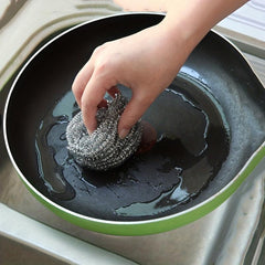 6pcs Stainless Steel Wire Ball Scrubber