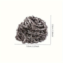 6pcs Stainless Steel Wire Ball Scrubber