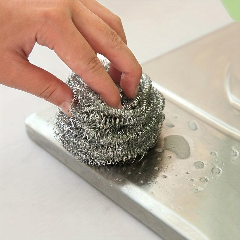 6pcs Stainless Steel Wire Ball Scrubber