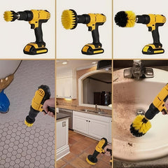 5pcs Drill Brush Set for Tile Floors and Bathroom Cleaning