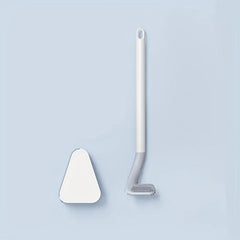 Silicone Golf Toilet Brush Set Wall Mounted Flexible Long Handle No Dead Corner