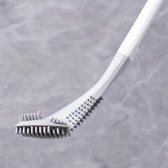 Silicone Golf Toilet Brush Set Wall Mounted Flexible Long Handle No Dead Corner