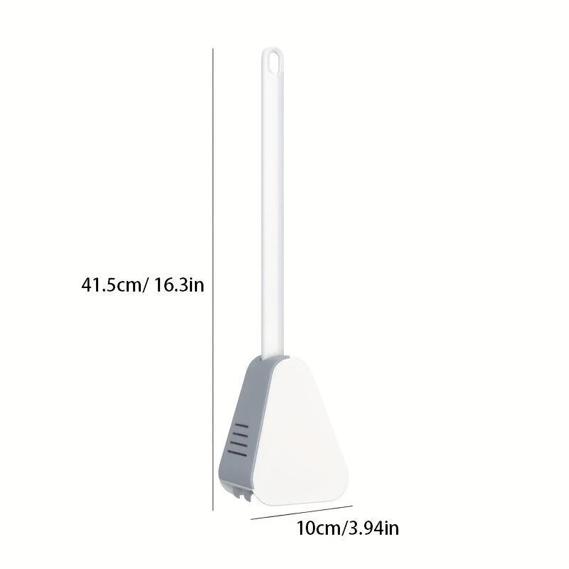 Silicone Golf Toilet Brush Set Wall Mounted Flexible Long Handle No Dead Corner