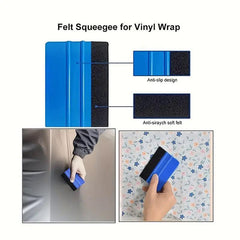 2pcs Vinyl Squeegee With Feather Sticker Tool For Car Wrap Sign DIY