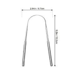 Stainless Steel Tongue Scraper Professional Oral Care Bad Breath Tool