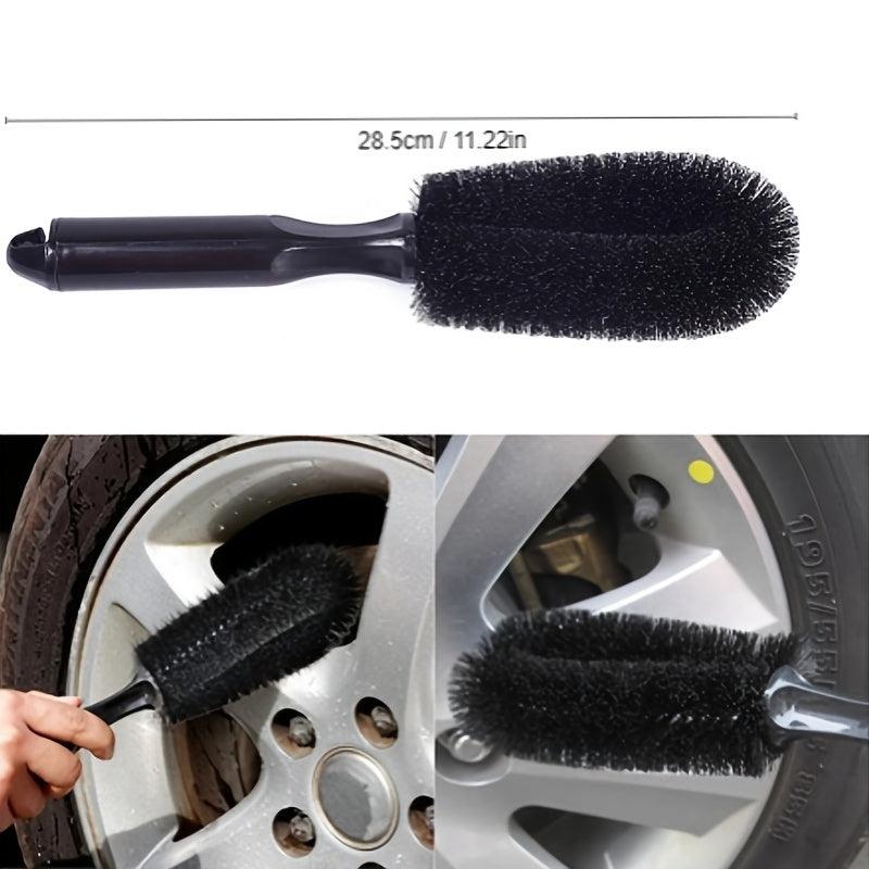 Car Wheel Brush With Handle Rim Cleaning Brush Tire Brush