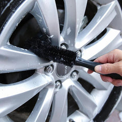 Car Wheel Brush With Handle Rim Cleaning Brush Tire Brush