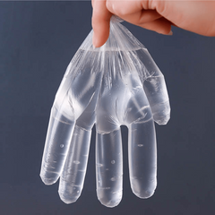 100pcs Thick Transparent Disposable Food Service Gloves