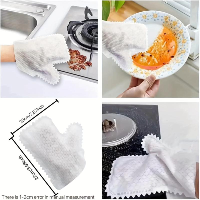 10pcs Reusable Microfiber Dust Removal Gloves for Wet and Dry Cleaning