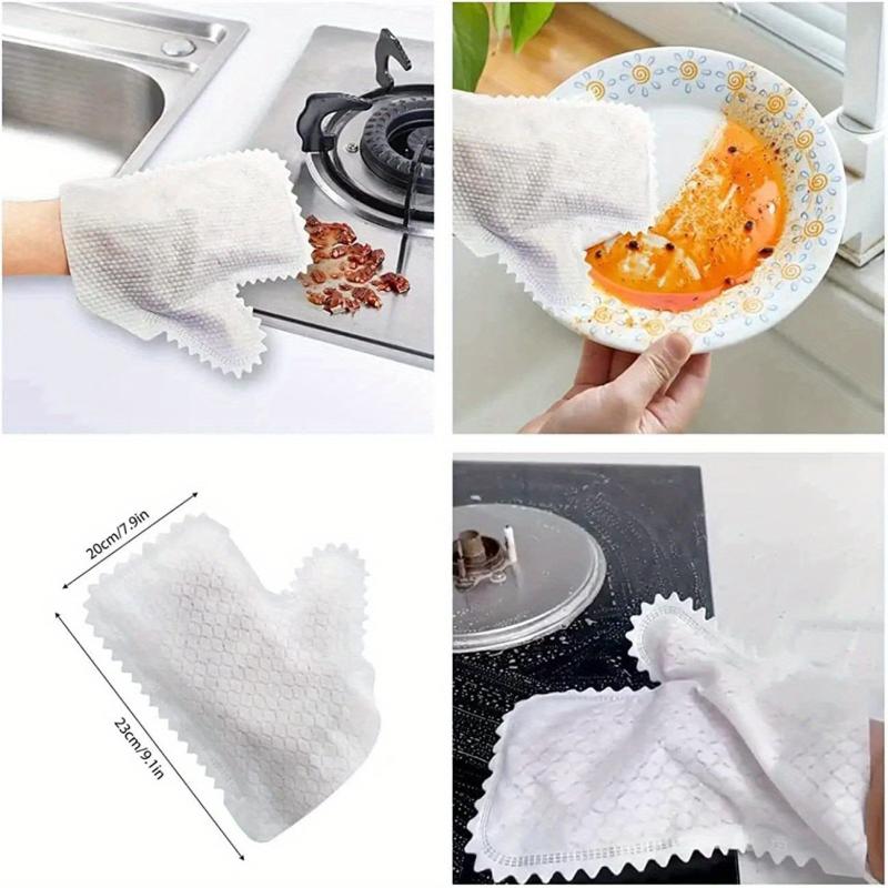 10pcs Reusable Microfiber Dust Removal Gloves for Wet and Dry Cleaning