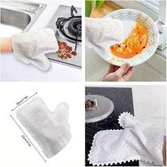10pcs Reusable Microfiber Dust Removal Gloves for Wet and Dry Cleaning