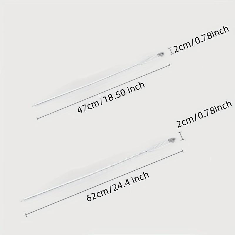 2pcs Japanese Pipe Dredger Pipeline Dredging Brush Hair Remover