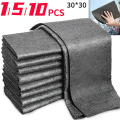 Magic Glass Wiping Rags Lint Cleaning Cloths Car Washing Towel Kitchen Bathroom