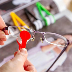 10pcs Mini Glasses Cleaner Soft Brush Cleaning Tool
