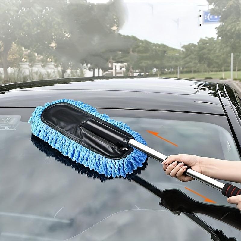 Retractable Microfiber Car Wax Brush for Cars