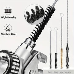 17pcs Car Paint Spray Gun Cleaning Brush Kit