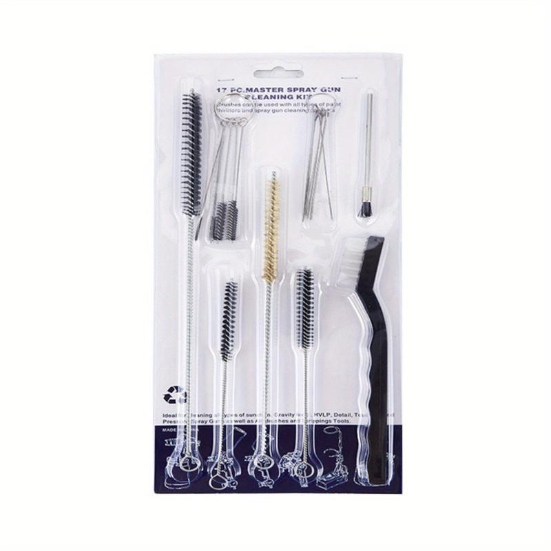 17pcs Car Paint Spray Gun Cleaning Brush Kit
