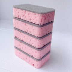 5pcs Dish Sponge Thicken Scouring Pad Cloth Rags Magic Sponges Kitchen Cleaning