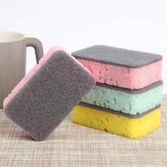 5pcs Dish Sponge Thicken Scouring Pad Cloth Rags Magic Sponges Kitchen Cleaning