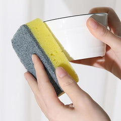 5pcs Dish Sponge Thicken Scouring Pad Cloth Rags Magic Sponges Kitchen Cleaning
